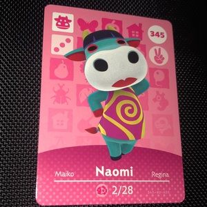 Animal Crossing amiibo- Naomi - card 345